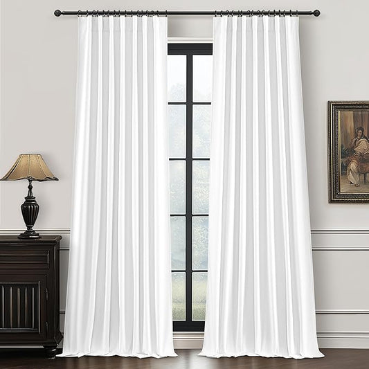 100 Inch Curtains Complete Blackout Curtains by QJMYDECO