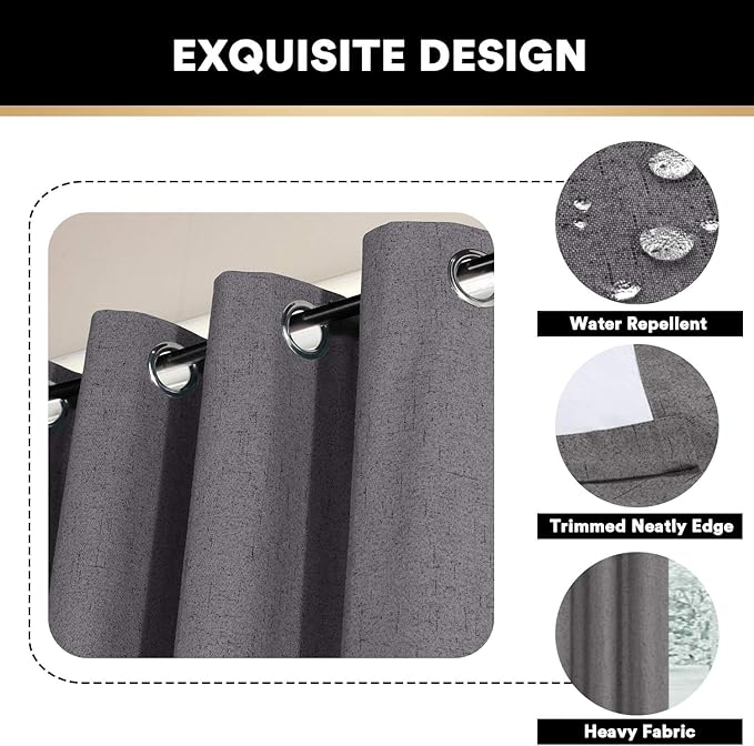 PrinceDeco 100% Blackout Curtains - Image 6