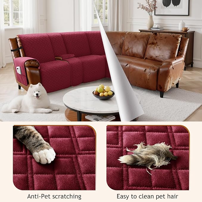 Arfntevss Recliner Sectional Couch Covers - Image 3