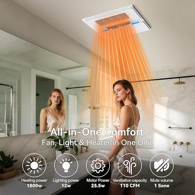 1800W Bathroom Exhaust Fan - Image 7