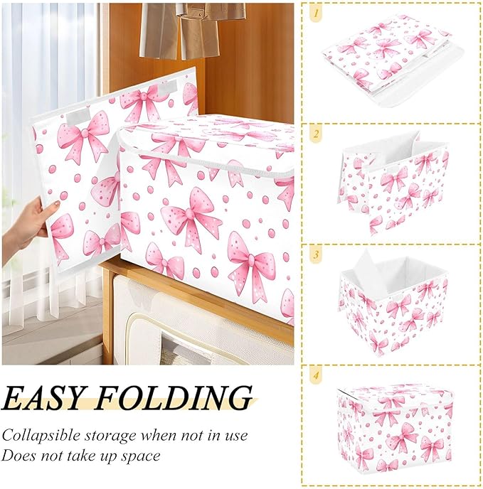 xigua Bows and Polka Dots Storage Bins - Image 4