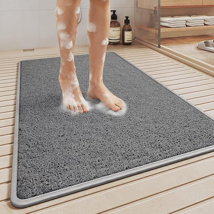 Non Slip Shower Mat Bathtub Mat 20x32 Inch, Quick Dry Bath Mat by QiCaiJia