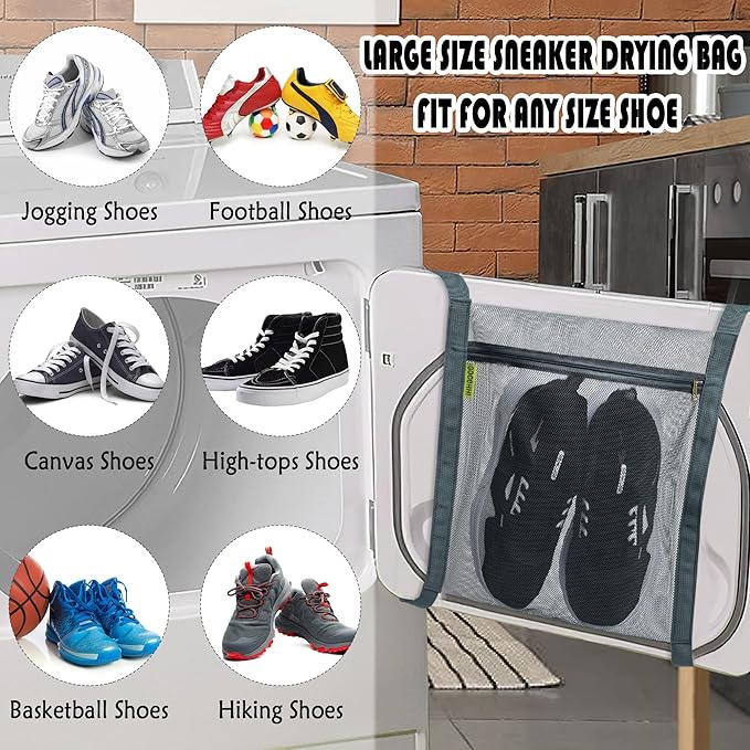 3 Pcs Sneaker Wash & Dry Net Bag - Image 4
