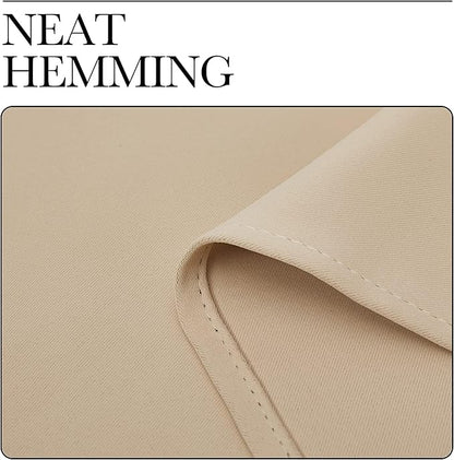 NICETOWN Beige Room Darkening Curtain and Drape, Biscotti Beige, Sold - Image 7