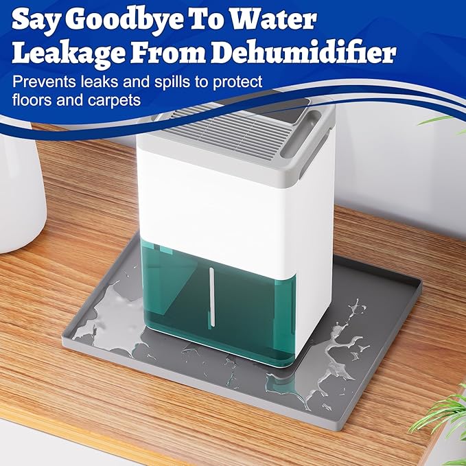 Dehumidifier Mat for Home Dehumidifiers, Mini Dehumidifier Drain Pan Prevent - Image 3