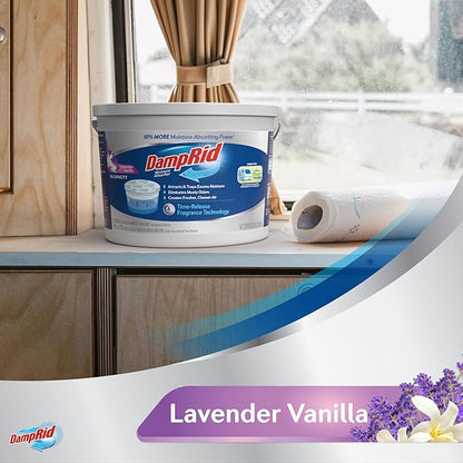 DampRid Hi-Capacity Moisture Absorber Bucket, Lavender Vanilla, 2 lb. 15.5 oz. - Image 9