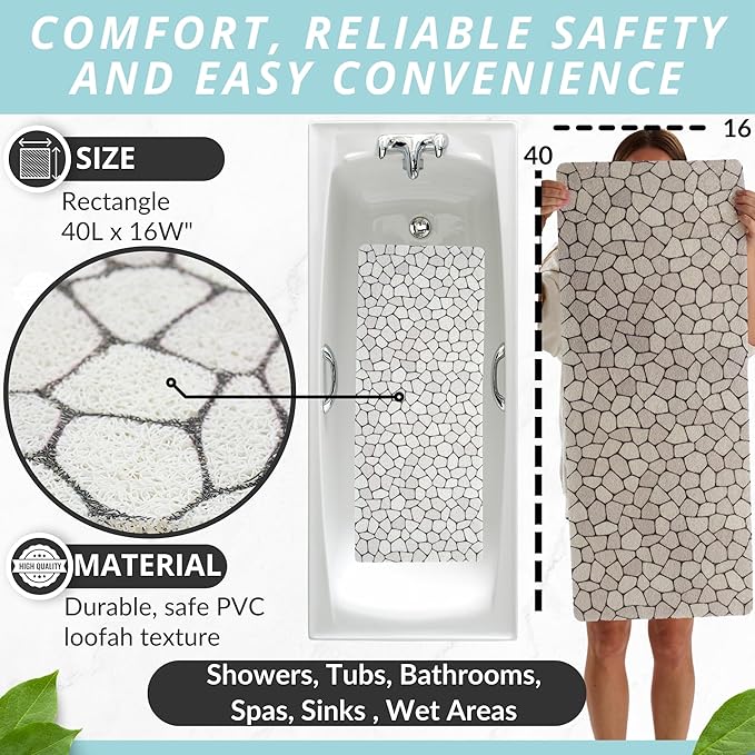 Non Slip Bathtub Mat Shower Mat - Image 3