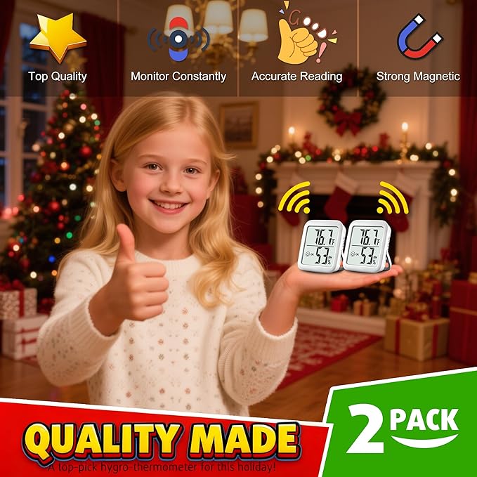 Antonki 2 Pack Room Thermometer - Image 4