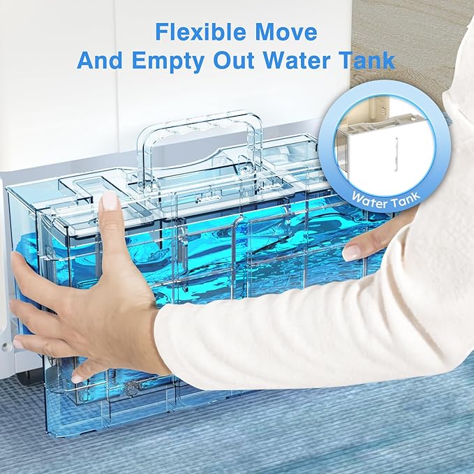 3, 000 Sq.Ft. Dehumidifier for Home Bedrooms, 1.2Gal Water Tank - Image 3
