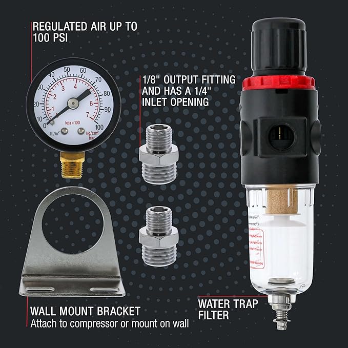 Master Airbrush True Diaphragm Airbrush Pressure Regulator - Image 3