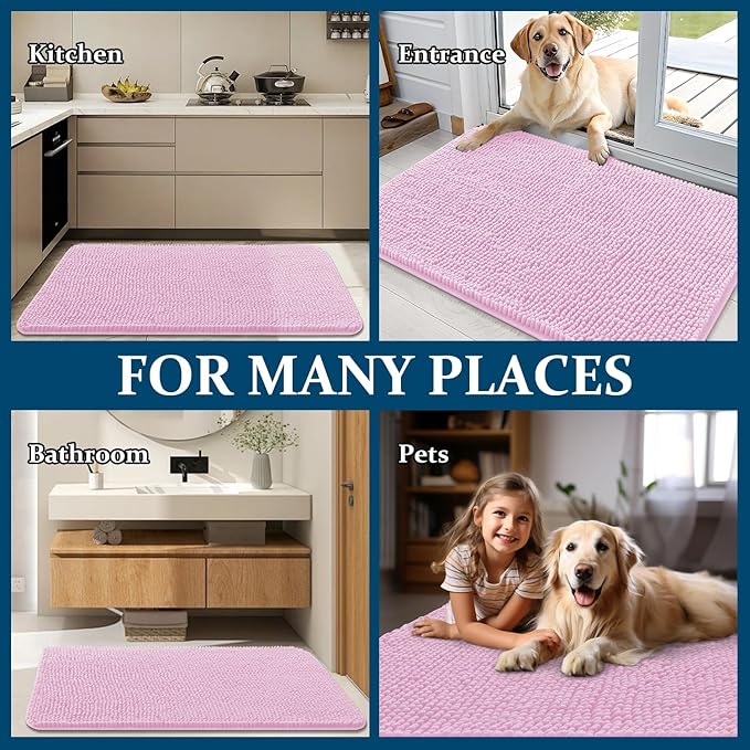 OLANLY Dog Door Mat for Muddy Paws 45x27, Absorbs Moisture and Dirt, Absorbent - Image 8