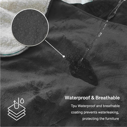 Waterproof King Size Blankets for Bed 80'' x 90'', Water Proof and Stain - Image 2