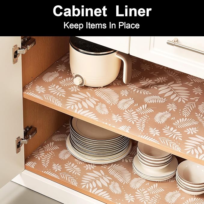 Cooyes Shelf Liners for Kitchen Cabinets Waterproof & Oil-Proof Kitchen - Image 3