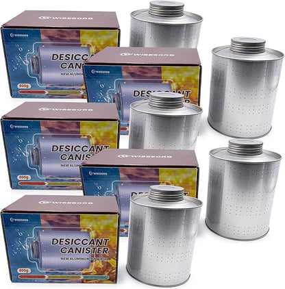 900 Gram 5 Pack Dehumidifiers for Home, Rechargeable Gun Safe Dehumidifier by Wisesorb