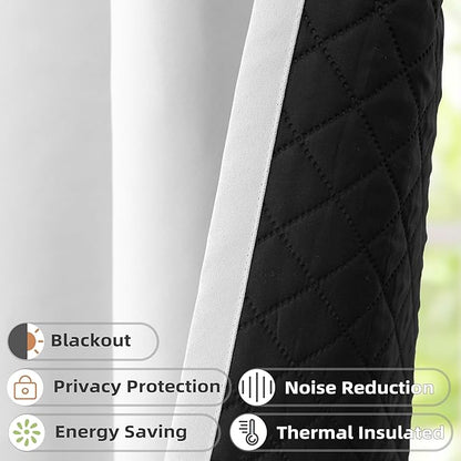 DriftAway Soundproof Thermal Insulated Quilted Curtain Liners - Image 8