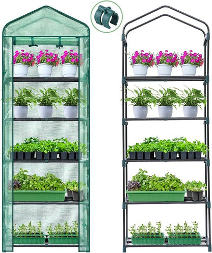 Mini Greenhouse for Indoor Outdoor: Ohuhu Small Plastic Plant Green House - Image 7