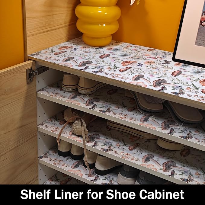 Mushroom Shelf Liners Non Adhesive and Strong Non-Slip Shelf and Drawer Liners - Image 8