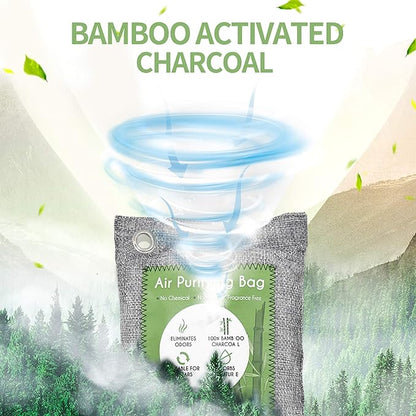 8 Pack Bamboo Charcoal Air Purifying Bag, Activated Charcoal Bags Odor Absorber - Image 4