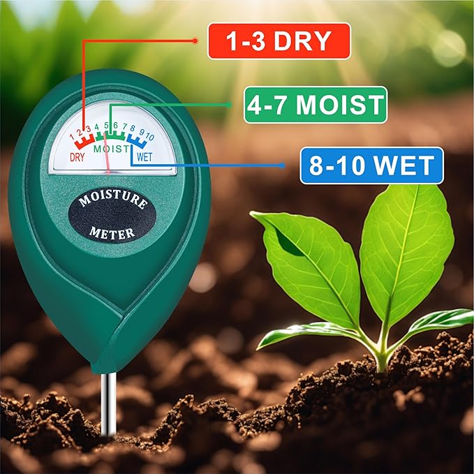 XLUX Long Probe Deep Use Soil Moisture Meter, Water Monitor Indicator Sensor - Image 3