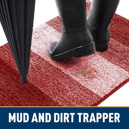 Smiry Dog Door Mat for Muddy Paws, Absorbs Moisture and Dirt, Low-Profile - Image 2