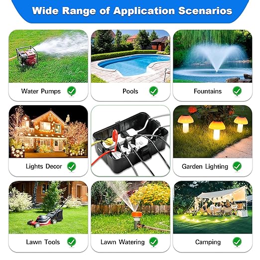 Hrensaw Large Outdoor Electrical Box Waterproof, IP54 Waterproof Outdoor Outlet - Image 8