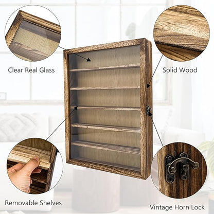 12x16 Shadow Box Frame with Removable Shelves, Collectible Display Shelves Case - Image 4