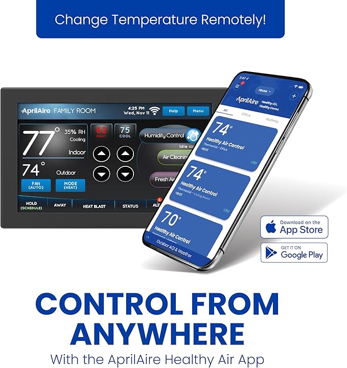 AprilAire 8920W Wi-Fi Programmable Color Touchscreen Thermostat - Image 7