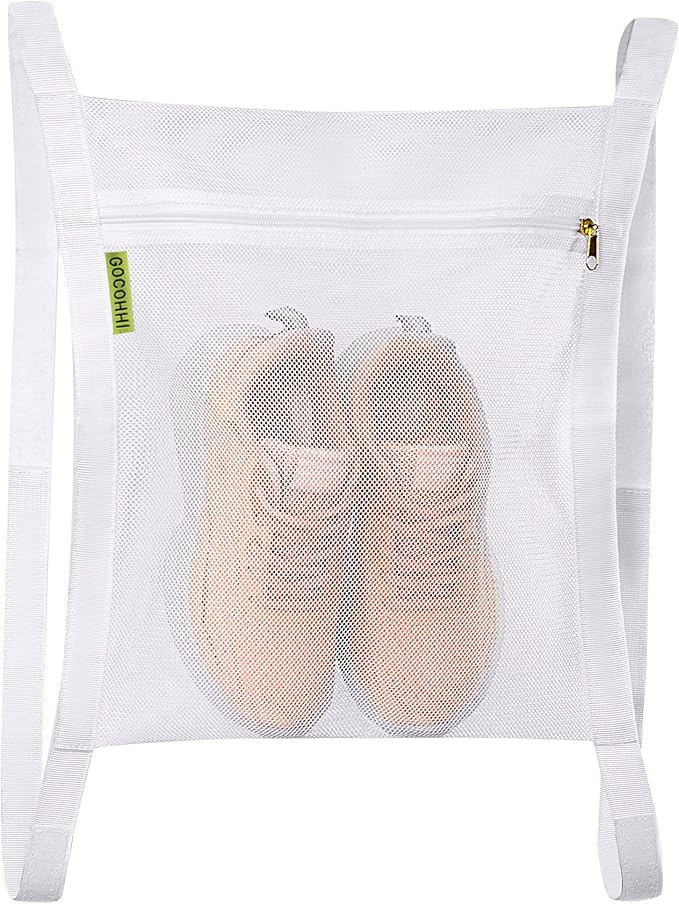 Sneaker Wash & Dry Net Bag for Dryer, 15.7x13.8 Inch Large HoneyComber Mesh Bags by Gocohhi