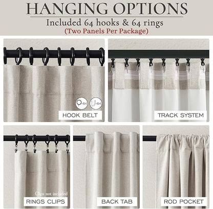 Extra Wide 100 Inch Blackout Curtains 96 Inches Long - Image 3