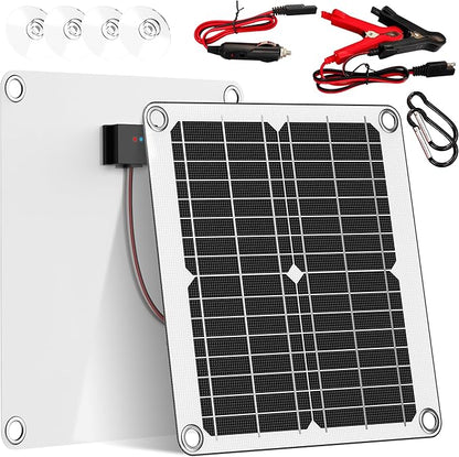 Waterproof 20W 12V Solar Battery Charger ，Maintainer Pro by Unknown