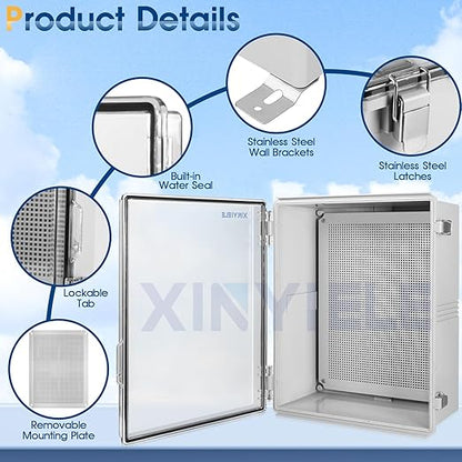 Waterproof Outdoor Project ABS Plastic Junction Box IP67 Weatherproof Dustproof - Image 3