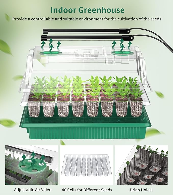 Seed Starter Tray, 80-Cells Seedling Starter Trays - Image 3
