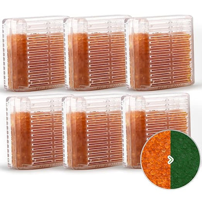 Silica Gel Canister, 45 Gram 6 Packs Hard Plastic Silica Gel Desiccant Canister by Wisesorb