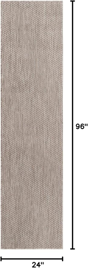 Unique Loom Collection Casual Transitional Solid Heathered Indoor/Outdoor - Image 2
