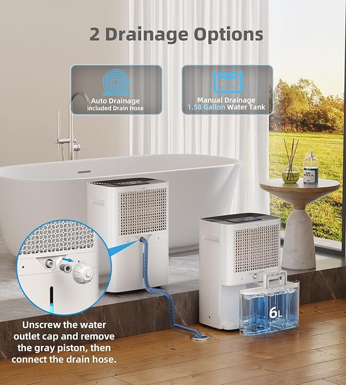 5500 Sq.Ft Dehumidifier for Basement, WPSOERT 80 Pints Dehumidifiers for Home - Image 2