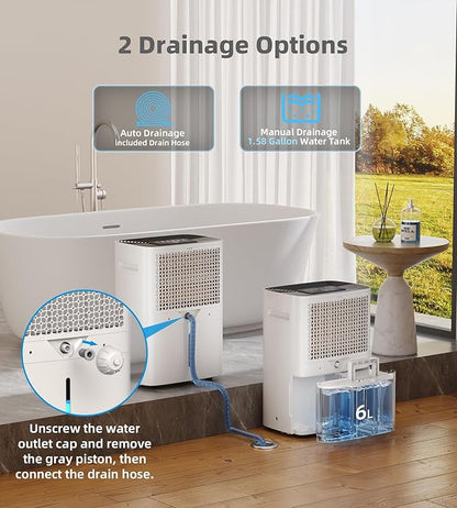 5500 Sq.Ft Dehumidifier for Basement, WPSOERT 80 Pints Dehumidifiers for Home - Image 2