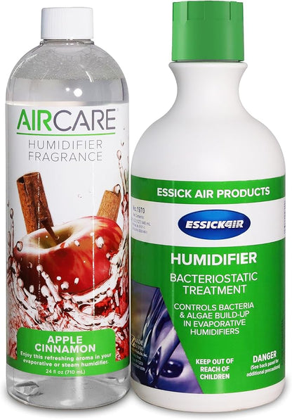 Apple Cinnamon Humidifier Fragrance and Bacteriostat Combo Pack by AIRCARE