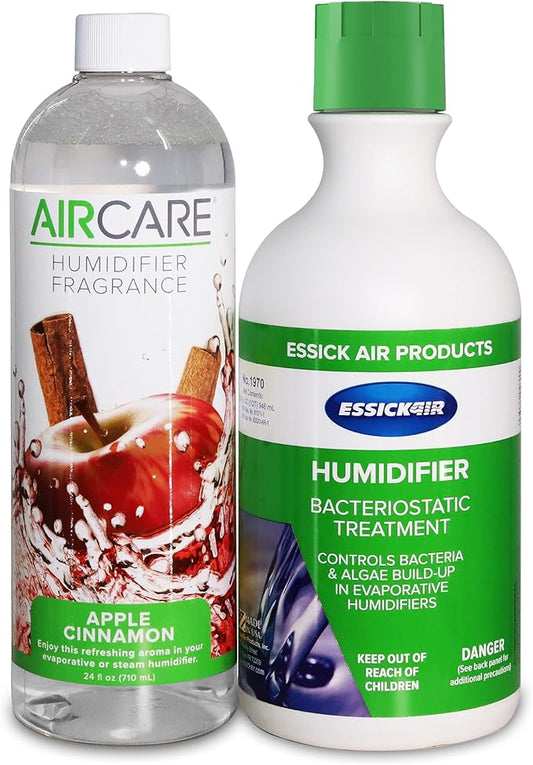 Apple Cinnamon Humidifier Fragrance and Bacteriostat Combo Pack by AIRCARE