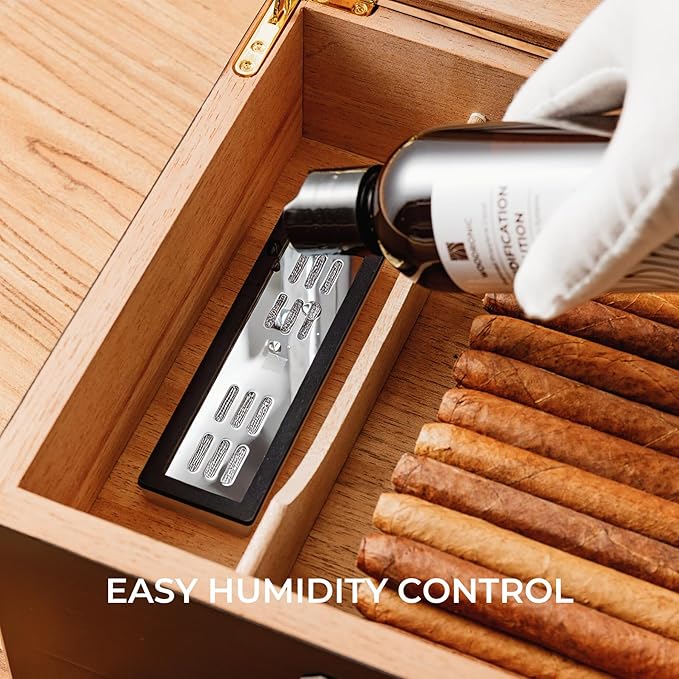 Woodronic Cigar Humidor for 50 Counts - Image 3