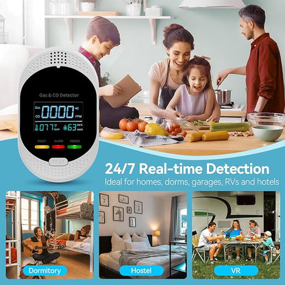 4-in-1 Carbon Monoxide Detectors, Plug in Combustible Gas Detector, Natural Gas - Image 7