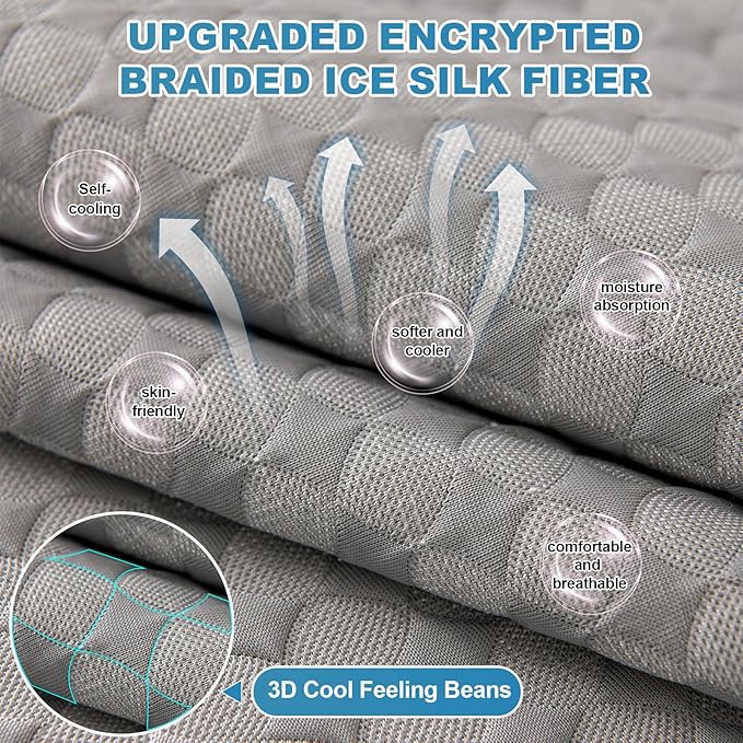 OTOB Cooling Dog Couch Cover Ice Silk Fiber, Washable & Non Slip Sofa - Image 2