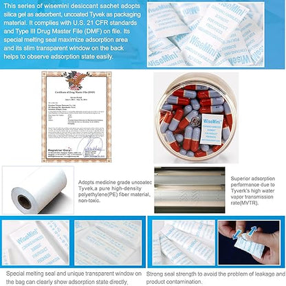 3 Gram 500 Pack Molecular Sieve Packets, Dessicant Packets, Dessicant Packs - Image 2