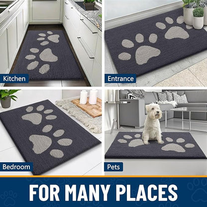 Smiry Dog Door Mat for Muddy Paws, Absorbs Moisture and Dirt, Low-Profile - Image 9