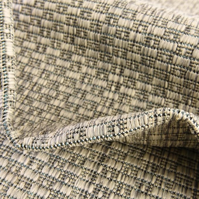 Unique Loom Collection Casual Transitional Solid Heathered Indoor/Outdoor - Image 7