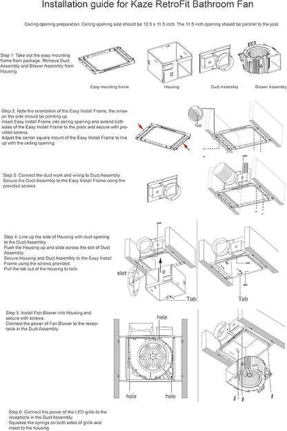 SEP150EZ | 150 CFM | 0.5 Sone Ultra Quiet | Energy Star Certified | EZ Install - Image 4