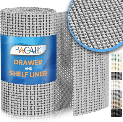 BAGAIL Drawer and Shelf Liner, 12 in X 10 Ft Non-Adhesive Shelf Liners by BAGAILBASICS