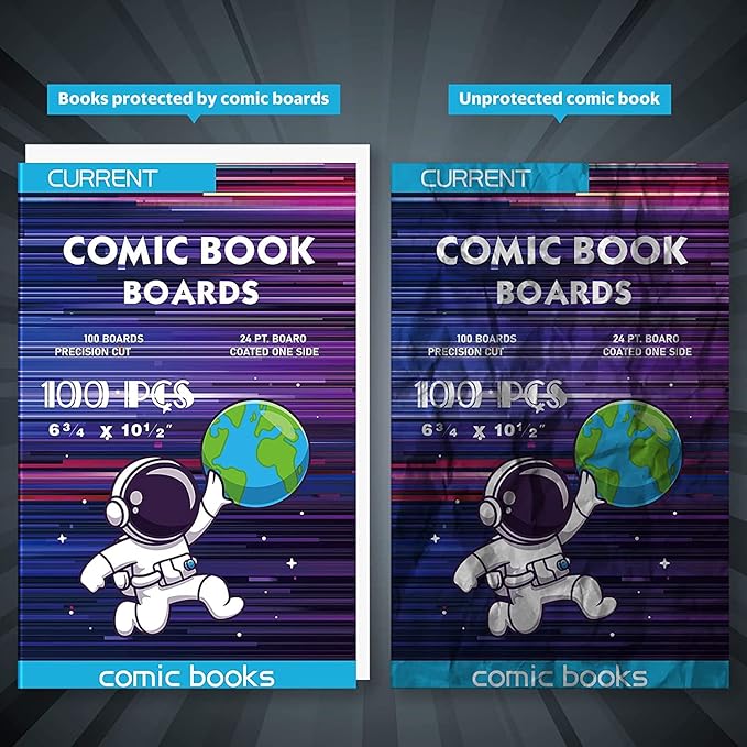 200 Comic Book Boards, Current Size Comic Book Boards, Acid-Free Backing Board - Image 3