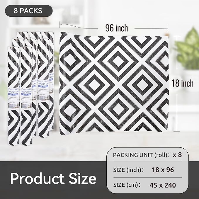 FIFTY FEET 18"x96" Non-Adhesive Shelf Liner - Image 5