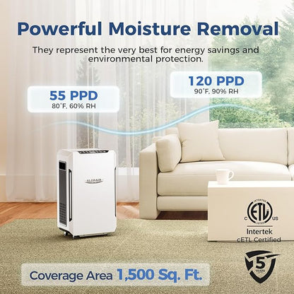 ALORAIR 120 Pints Commercial Grade Dehumidifier - Image 4