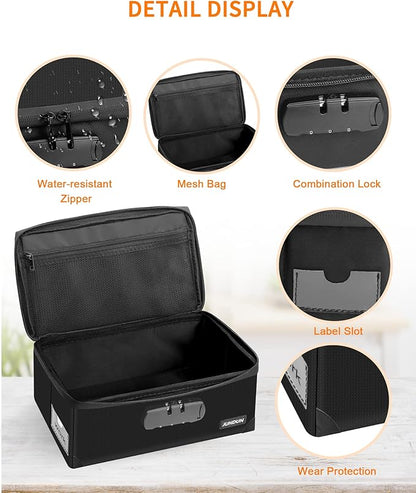 JUNDUN Index Card Holder with 48 Pieces 3x5 Inch Index Cards Dividers, - Image 4